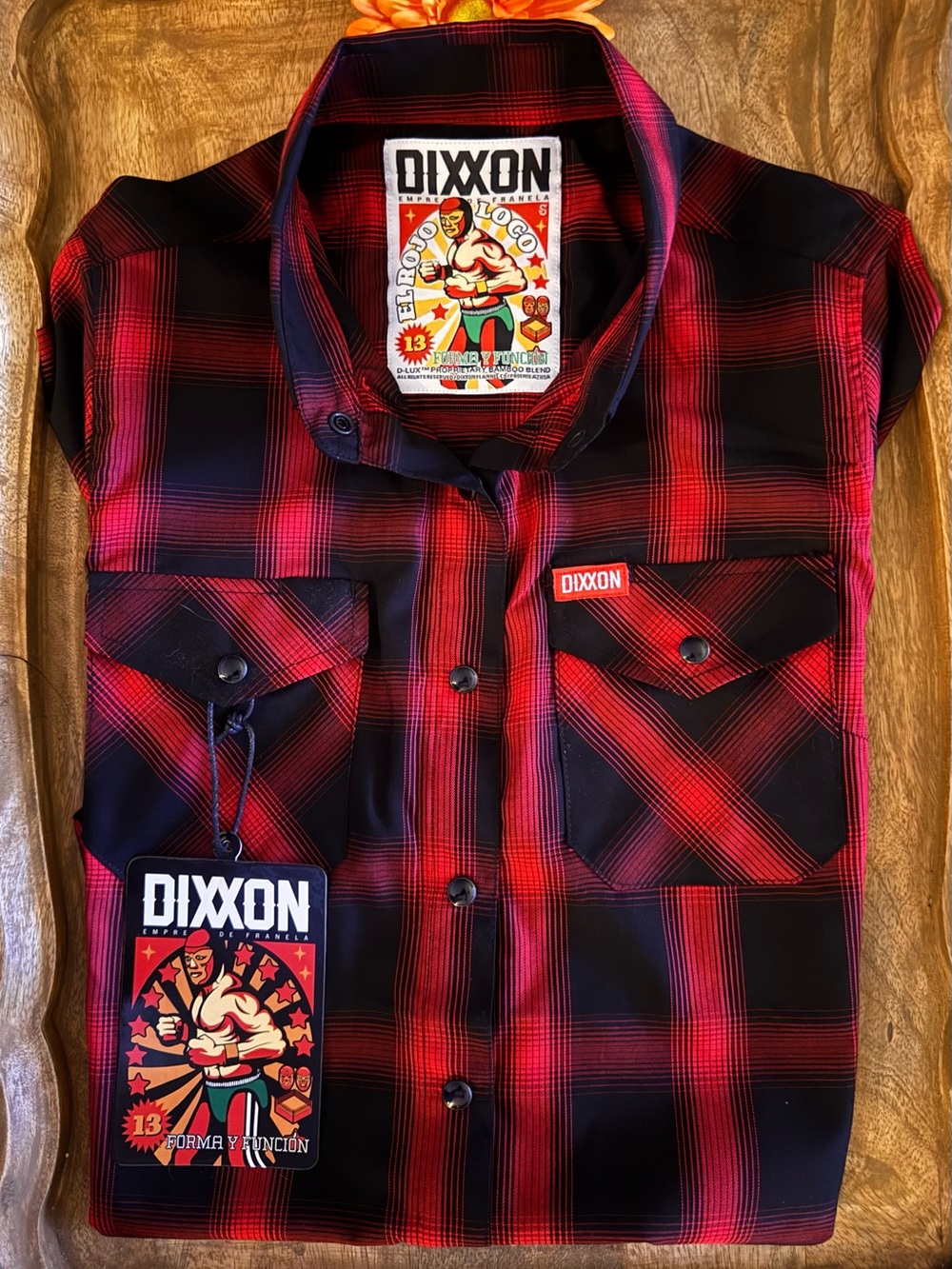Dixxon Red & Black Plaid Women's Snap Button -Up Shirt